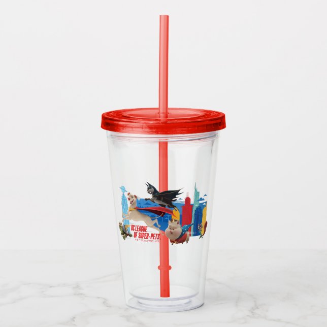 Verre En Acrylique Super-Animaux de patrouille Metropolis (Devant)