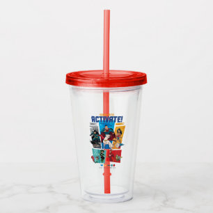 Verre En Acrylique Super-Animaux & Justice League - Activez !