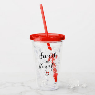 Verre En Acrylique Swiss At Heart, Suisse
