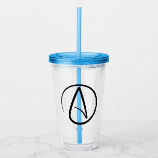 Verre En Acrylique Symbole de l'athéisme - Signe athée