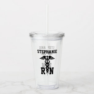Verre En Acrylique Symbole Médicale RN personnalisé Infirmière dip