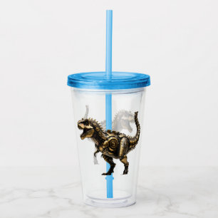 Verre En Acrylique T-Rex Mech Steampunk – Bête Dino en laiton