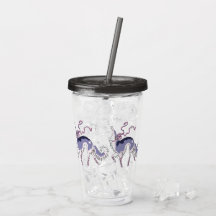 Tasse en acrylique Borzoi Ballet Gris