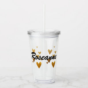 Verre En Acrylique Tasse nommée personnalisée
