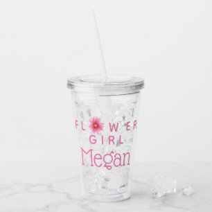 Verre En Acrylique Tasse personnalisée de demoiselle de honneur