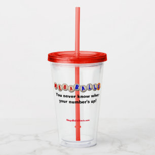 Verre En Acrylique Tasse réutilisable de boissons avec la couverture