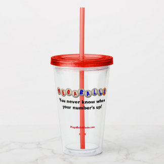 Verre En Acrylique Tasse réutilisable de boissons avec la couverture