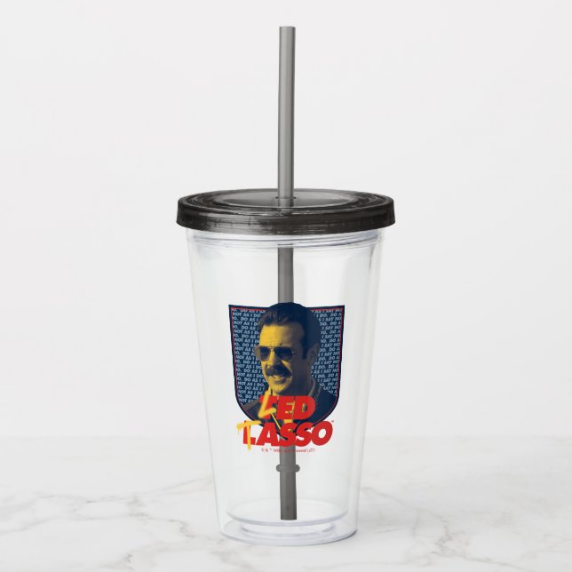 Verre En Acrylique Ted Lasso | Insigne Led Tasso (Devant)