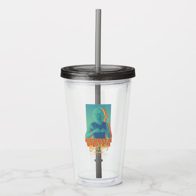 Verre En Acrylique Ted Lasso | Rebecca Welton Boss Lady Graphic (Devant)