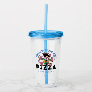 Verre En Acrylique Teen Titans Go ! Robin "Truth Justice Pizza"