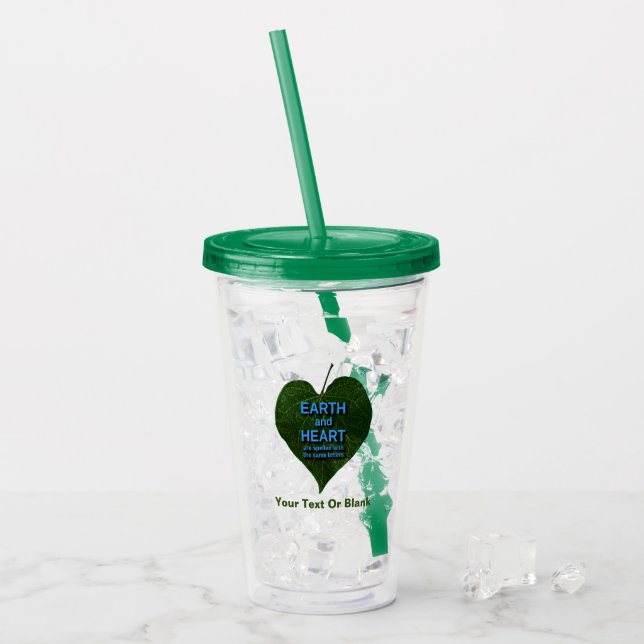 Verre En Acrylique Terre - Anagram du coeur (Devant glace)