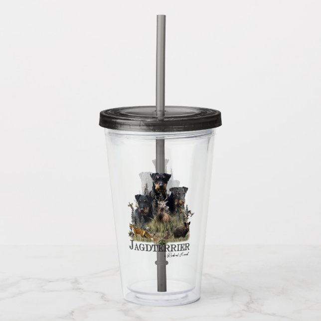 Verre En Acrylique Terrier de chasse allemand (Jagdterrier) (Devant)