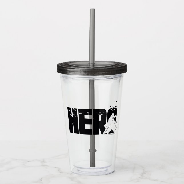 Verre En Acrylique The Batman "Hero" Graphic (Devant)