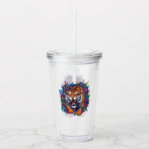 Verre En Acrylique Tigre