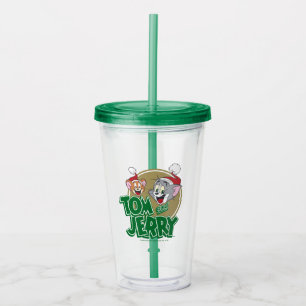 Verre En Acrylique Tom and Jerry Holiday Logo