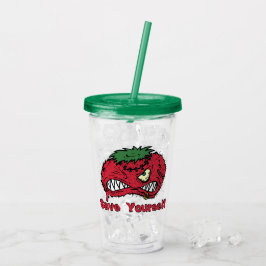Verre En Acrylique Tomate de mal personnalisable