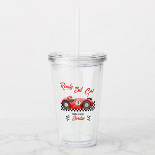 Verre En Acrylique Tout âge Anniversaire Red Race Parfait Partir