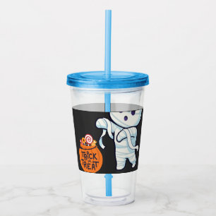 Verre En Acrylique Tricoter ou traiter maman Halloween Candy amusants