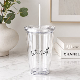 Verre En Acrylique Tumbler en acrylique Coupe personnalisée avec no