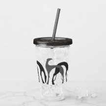 Tumbler en acrylique gris Deco Hounds