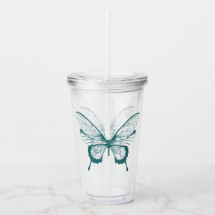 Verre En Acrylique Tumbler en acrylique Papillon