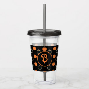 Verre En Acrylique Tumbler en acrylique personnalisé Citrouille/Hallo