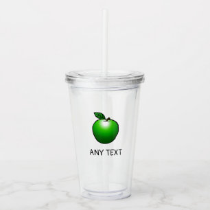 Verre En Acrylique Tumbler en acrylique Pomme Verte