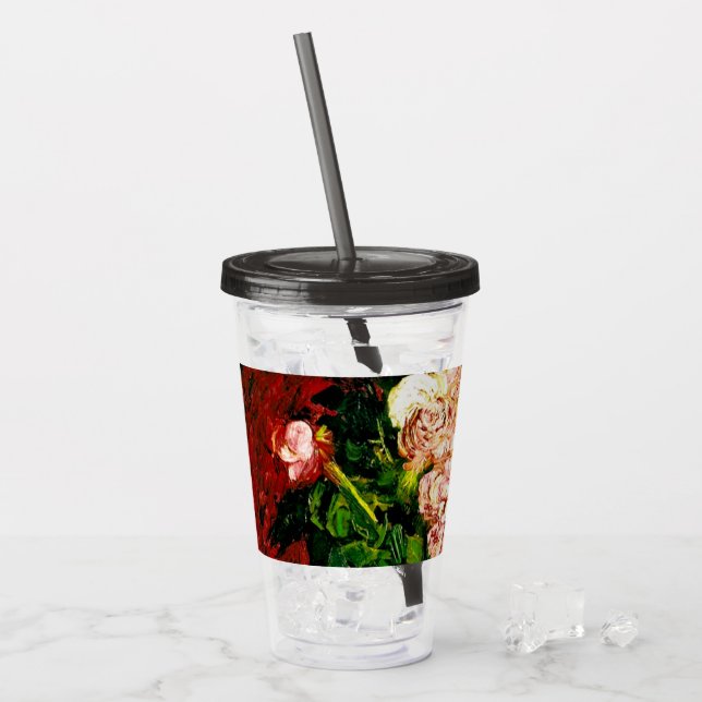 Verre En Acrylique Van Gogh Peonies et Roses (Devant glace)