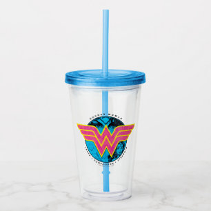 Verre En Acrylique Vérité Compassion Force Comic Wonder Woman Logo