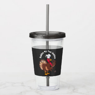 Verre En Acrylique Vintage Gobble Jusqu'à ce que vous tournez