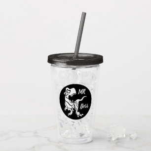 Verre En Acrylique White Trex the Boss Dino