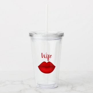Verre En Acrylique Wife glass tumbler 
