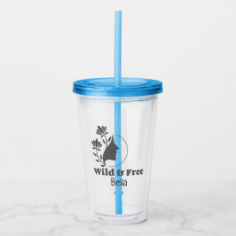 Verre En Acrylique Wild & Free - Divorce personnalisée unique