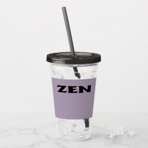 Verre En Acrylique Zen noir gris noir acrylique tumbler