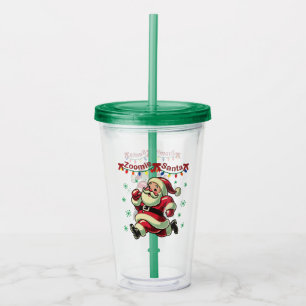 Verre En Acrylique Zoomie Père Noël Noël