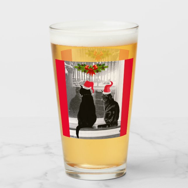 Verre En Attente De Père Noël (Devant (rempli))