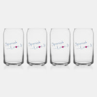 Verre en forme de canette