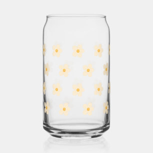 Verre en forme de canette avec imprimé de pâqueret