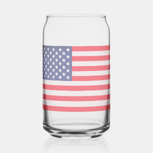 Verre en forme de drapeau des États-Unis patriotiq