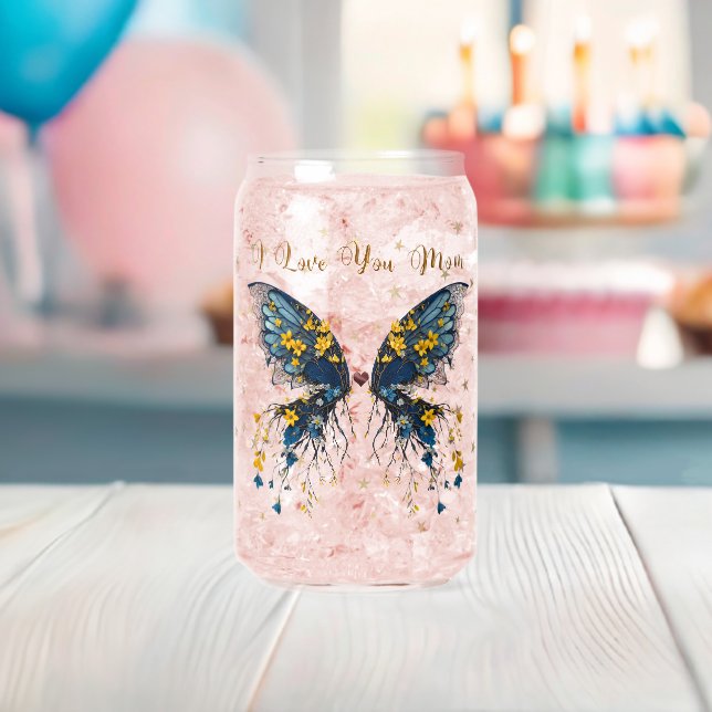 Verre en forme de papillon boisé (Insitu (Baby Shower))