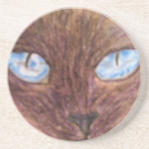 Verre En Grès Dessous de verre, chat siamois