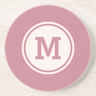 Verre En Grès monogramme personnalisé, nom et couleur dessous de