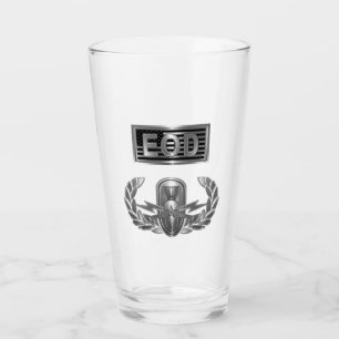 Verre «EOD senior» avec drapeau américain personnalisé