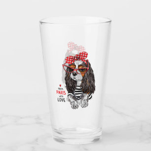 Verre Épagneul cavalier du Roi Charles de Paris avec