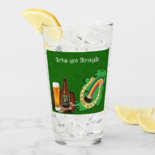 Verre Erin Go Bragh Saint Patrick's Day Irish Beer Glass