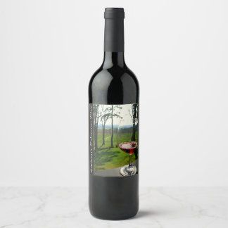 Verre et Vignoble Design Vin Étiquette