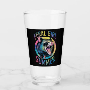 Verre Été de fille sauvage Opossum Tie Dye Raton laveur