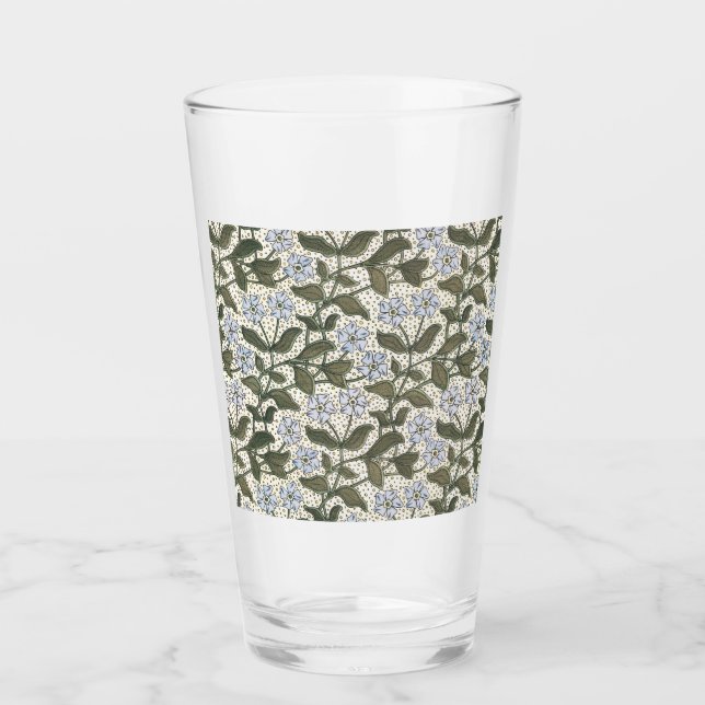 Verre Été Périwinkel Fleur Plutôt Élégant Floral (Devant)