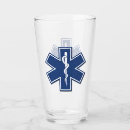 Verre Étoile d'infirmier de SME EMT de logo de la vie