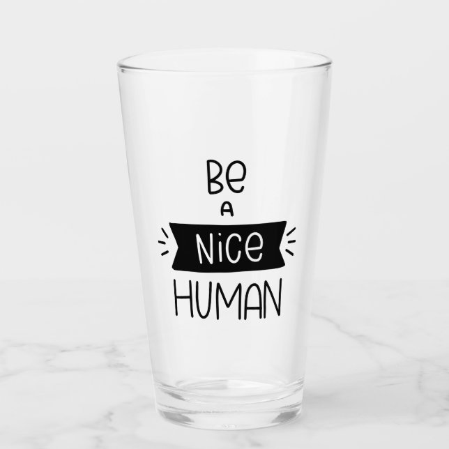 Verre Être un homme gentil (Devant)